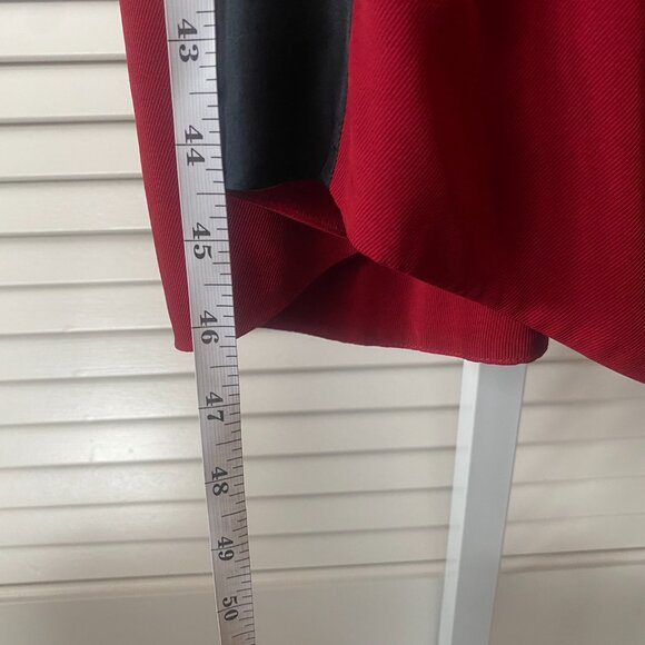 See by Chloé Silk Insert Midi Dress, Red/Black, Size 4 - Picture 4 of 9
